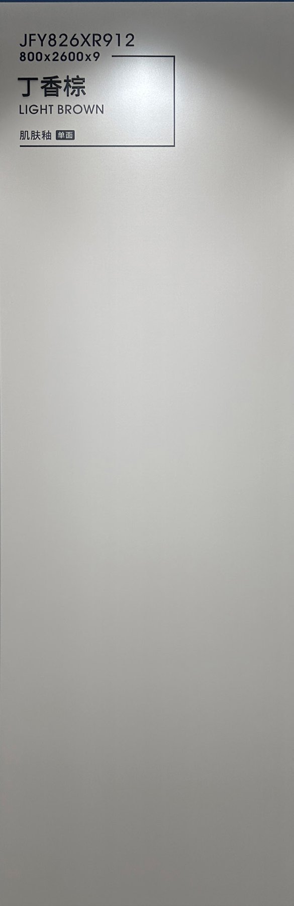 JFY826XR912 · 800×2600 mm · 9 mm · Soft-polished sintered stone